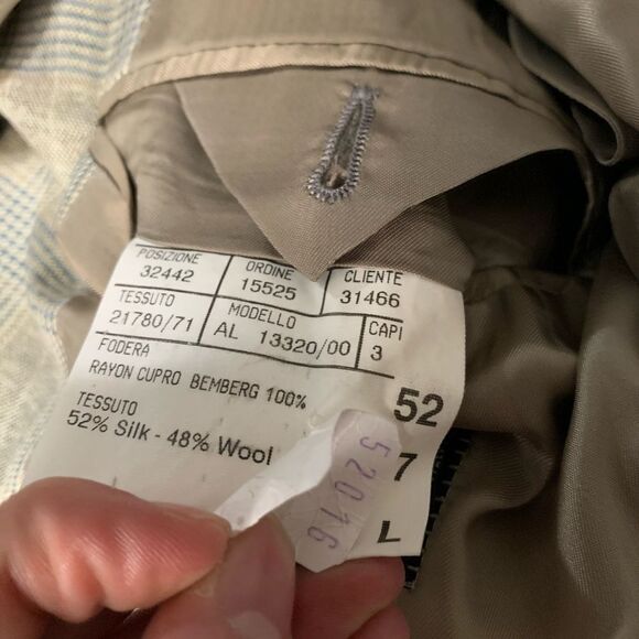 Canali Gray Plaid Sport Coat - Picture 9 of 9